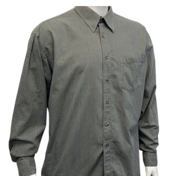 PERRY ELLIS PORTFOLIO Gray Shirt 17 1/2 34/35 - Picture 3 of 7